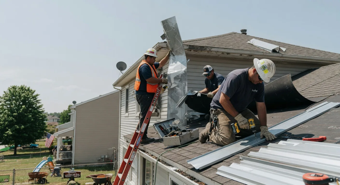Storm Damage Metal Roof Repair in Essex, NY